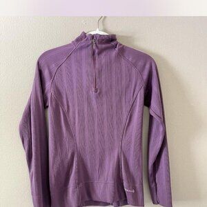 Merrell Women's S Half Zip gorpcore tight base layer hike active ribbed long out